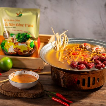 Sốt Lẩu Hoàn Chỉnh Lẩu Nấm Đông Trùng